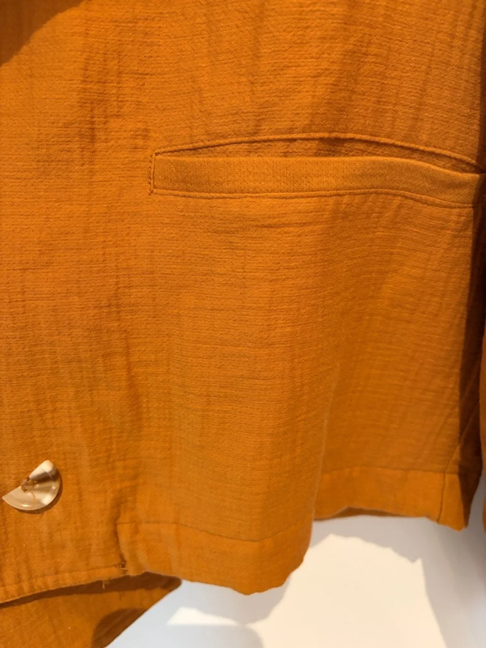 Astr Cropped Rust Button-Front Moto Jacket - Picture 4 of 4